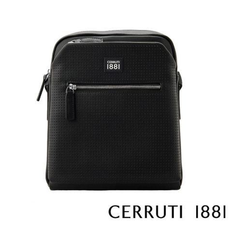 Cerruti 1881 限量2折 義大利頂級小牛皮肩背包斜背包 全新專櫃展示品(6517M)