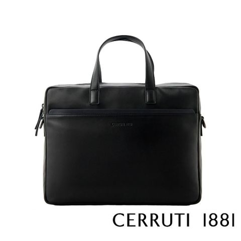 Cerruti 1881 【南紡購物中心】 限量2折 義大利頂級小牛皮公事包肩背包 全新專櫃展示品(CECA06528M)