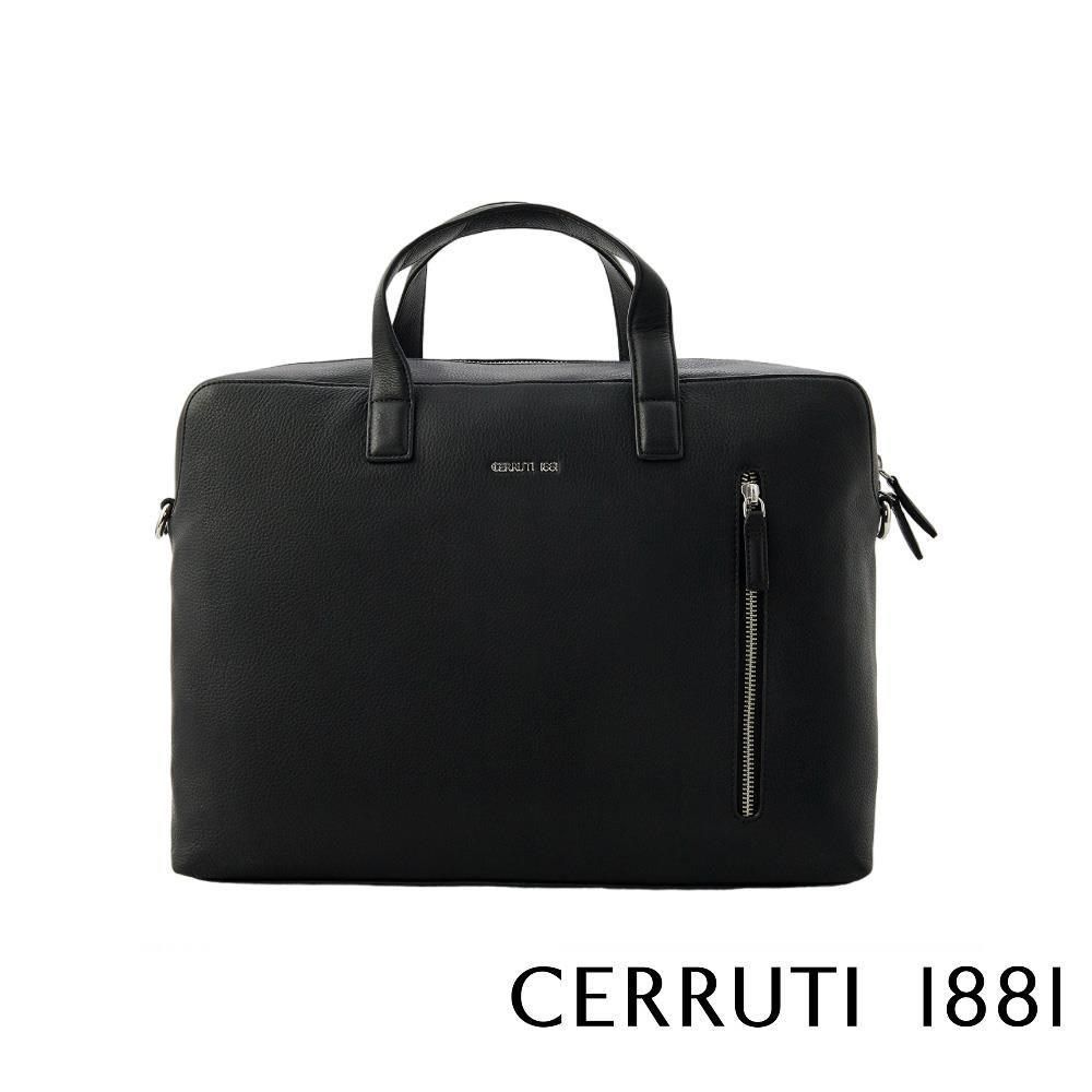 Cerruti 1881 【南紡購物中心】 限量2折 義大利頂級小牛皮公事包肩背包 全新專櫃展示品(CECA06580M)