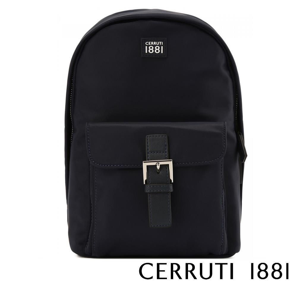 Cerruti 1881 限量2折 義大利頂級斜肩包 全新專櫃展示品(黑色 6657N)