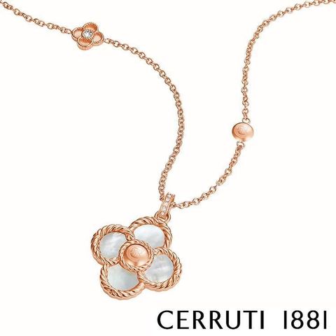 Cerruti 1881 【南紡購物中心】 限量2折 經典PETALOS項鍊 全新專櫃展示品(CN5105)