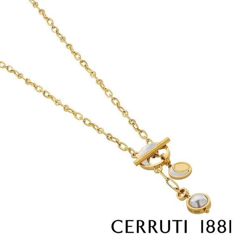 Cerruti 1881 【南紡購物中心】 限量2折 經典QAMAR項鍊 全新專櫃展示品(CN1112)