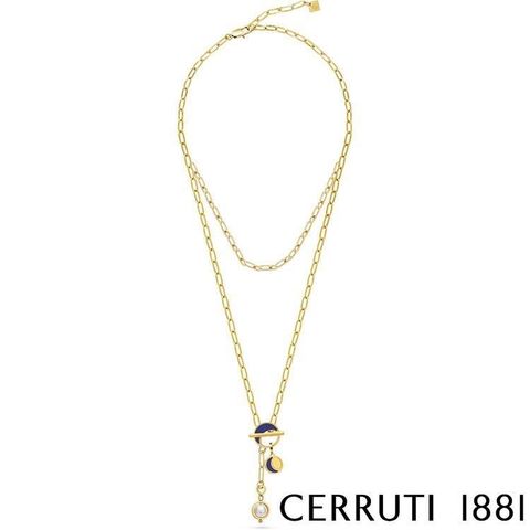 Cerruti 1881 【南紡購物中心】 限量2折 經典QAMAR項鍊 全新專櫃展示品(CN1102)