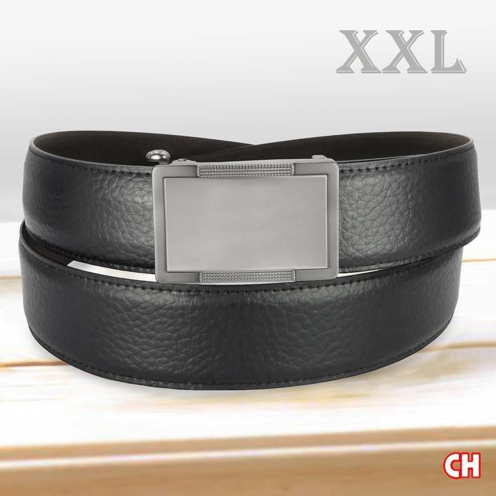 CH-BELT 銓丞皮帶 加長尺寸XXL 內穿式自動扣皮帶 男紳士皮帶腰帶(黑XXL)