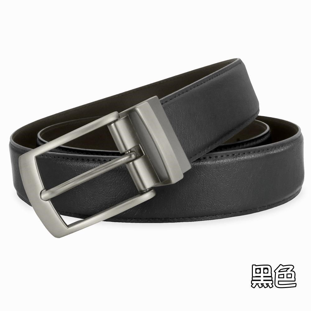 CH-BELT 銓丞皮帶 男加長皮帶 加大腰XXL 針扣夾座 男休閒皮帶(黑/咖XXL)