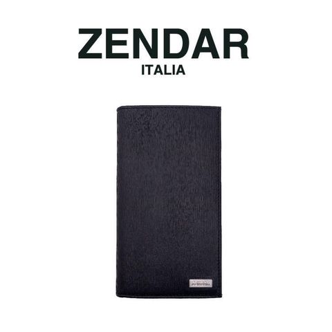 【南紡購物中心】 【ZENDAR】限量1折 頂級NAPPA牛皮極光紋16卡長夾 安東尼奧系列 全新專櫃展示品(黑色)