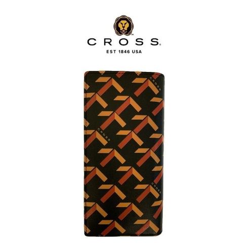 CROSS 限量1折 頂級小牛皮logo22卡零錢袋長夾 全新專櫃展示品(黑色 贈送禮提袋)