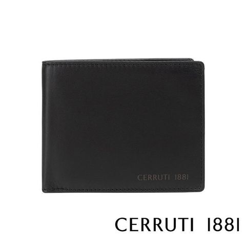 Cerruti 1881 【南紡購物中心】 限量2折 頂級義大利小牛皮4卡零錢袋短夾 全新專櫃展示品(5707M)