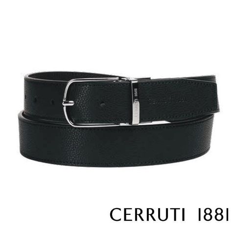 【南紡購物中心】 【Cerruti 1881】限量3折 頂級義大利小牛皮皮帶 全新專櫃展示品(CECT06156M)