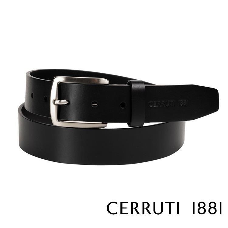 Cerruti 1881 【南紡購物中心】 限量3折 頂級義大利小牛皮皮帶 全新專櫃展示品(CECU06069M)