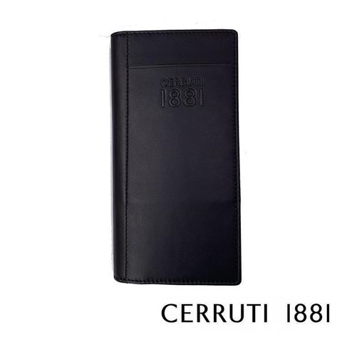 Cerruti 1881 【南紡購物中心】 限量2折 頂級義大利小牛皮12卡長夾 全新專櫃展示品(黑色 5715M)