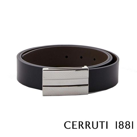 【南紡購物中心】 【Cerruti 1881】限量3折 頂級義大利小牛皮皮帶 全新專櫃展示品(CECU05493M)