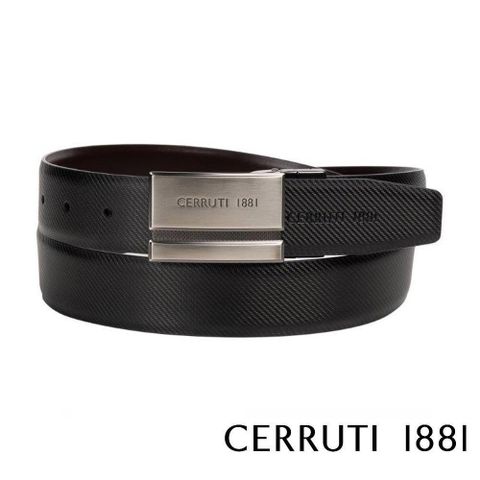 【南紡購物中心】 【Cerruti 1881】限量3折 頂級義大利小牛皮皮帶 全新專櫃展示品(CECT06373M)