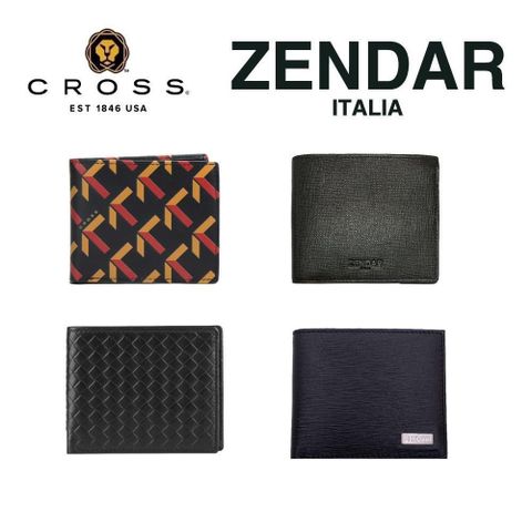 CROSS 【南紡購物中心】  X ZENDAR 限量2折 頂級NAPPA小牛皮短夾 全新專櫃展示品 (贈送禮提袋)