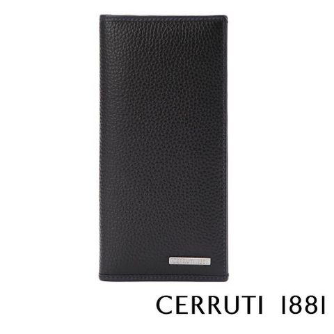 Cerruti 1881 【南紡購物中心】 限量2折 頂級義大利小牛皮12卡長夾 全新專櫃展示品(黑色 5991M)