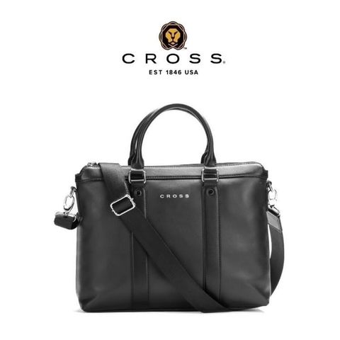 【CROSS】限量1折 頂級小牛皮手提/斜背公事包 芬利系列 全新專櫃展示品(14吋)