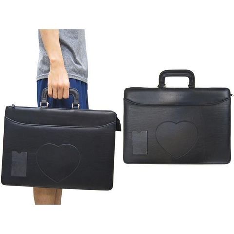 BASDON 公事包小容量可A4夾MIT扁型主袋內二隔層防水防刮皮革