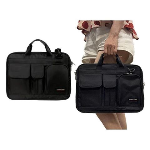 YESON 公事包超小容量A4資夾主袋+外袋共四層MIT彈道尼龍布14吋電腦