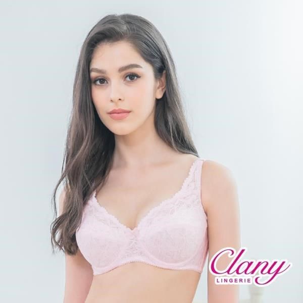 Clany 可蘭霓 【南紡購物中心】 舒活女人蕾絲包覆BCD內衣(甜蜜粉 6671-31)