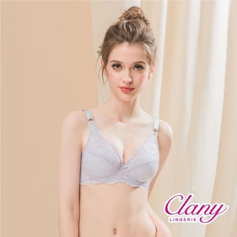 Clany 可蘭霓 【南紡購物中心】  台灣製微乳排汗透氣超舒適C-F 加大下圍全罩杯內衣 灰色 6958-61