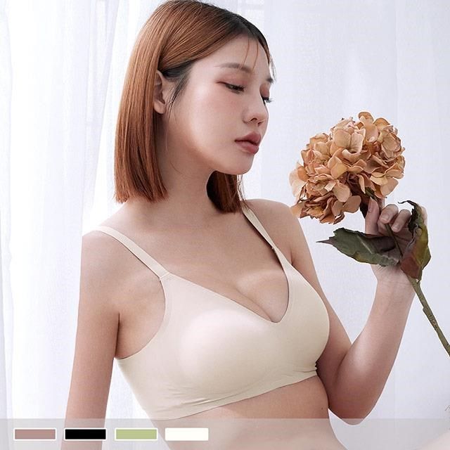 pink lady BC罩杯 無痕無鋼圈W型膠條無縫內衣 單件內衣 2830