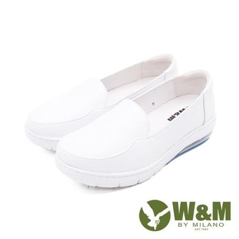 【南紡購物中心】 W&amp;M(女)氣墊舒適直套款護士鞋 娃娃鞋女鞋-白