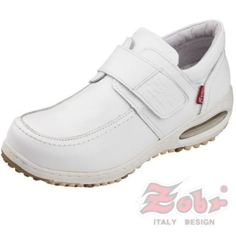 【南紡購物中心】 ZOBR路豹 真皮雙彈力氣墊休閒鞋白款 BB263