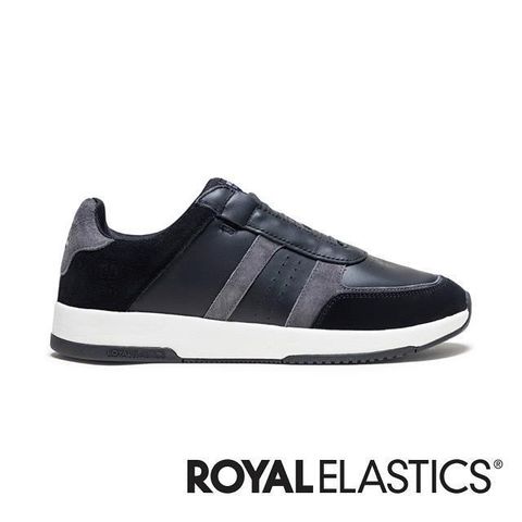 Royal Elastics ICON ULTRA LUX 黑灰真皮運動休閒鞋 (女) 97443-998
