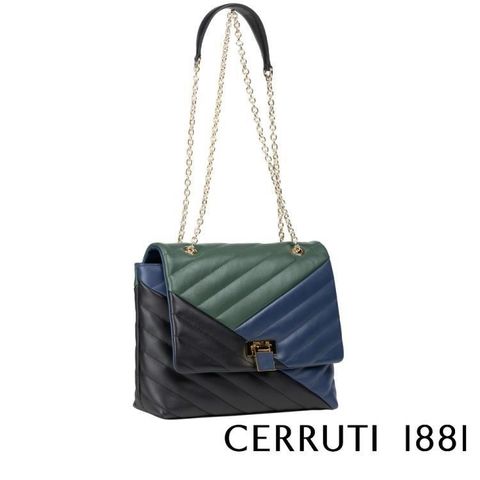 Cerruti 1881 【南紡購物中心】 限量2折 頂級義大利小牛皮肩背包 全新專櫃展示品(5590M)