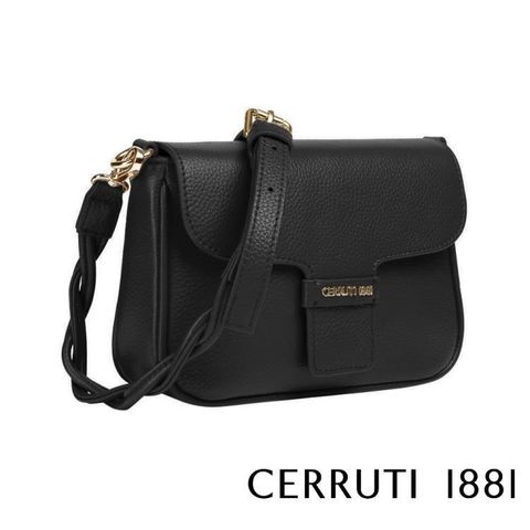 Cerruti 1881 【南紡購物中心】 限量2折 頂級義大利小牛皮肩背包 全新專櫃展示品(5272M)