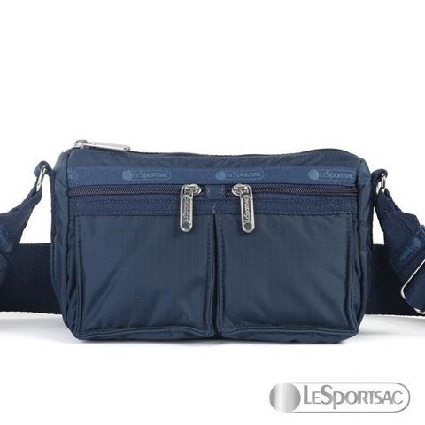 【南紡購物中心】 LeSportsac - Standard 輕量雙口袋肩背兩用包 (青藍色) 1209P E850