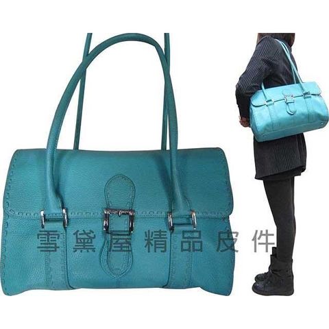 Cecile 手提肩背包進口專櫃大容量可手提肩背100%進口牛皮革材質底部四防磨損釘釦