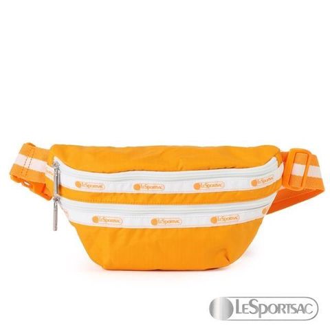 【南紡購物中心】 LeSportsac - Standard 雙拉鍊腰包 (太陽黃/撞色款)