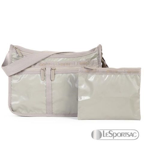 【南紡購物中心】 LeSportsac - Standard 雙口袋A4大書包-附化妝包 (閃耀淺沙)