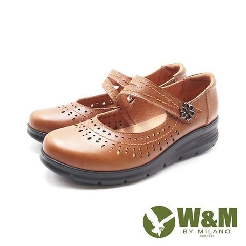 【南紡購物中心】 W&amp;M(女)日系風格厚底增高娃娃鞋 女鞋-棕(另有黑)