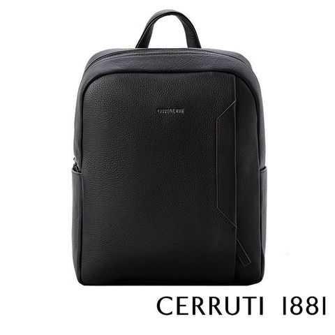 【Cerruti 1881】限量2折 頂級義大利小牛皮後背包 全新專櫃展示品(5323M)