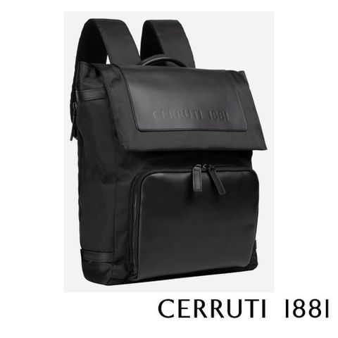 Cerruti 1881 【南紡購物中心】 限量2折 義大利頂級後背包 全新專櫃展示品(黑色 6276N)