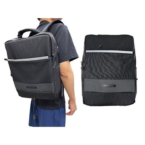 【南紡購物中心】 ZOLO 後背包中容量主袋+外袋共五層A4資料夾14吋電腦防水尼龍USB+線