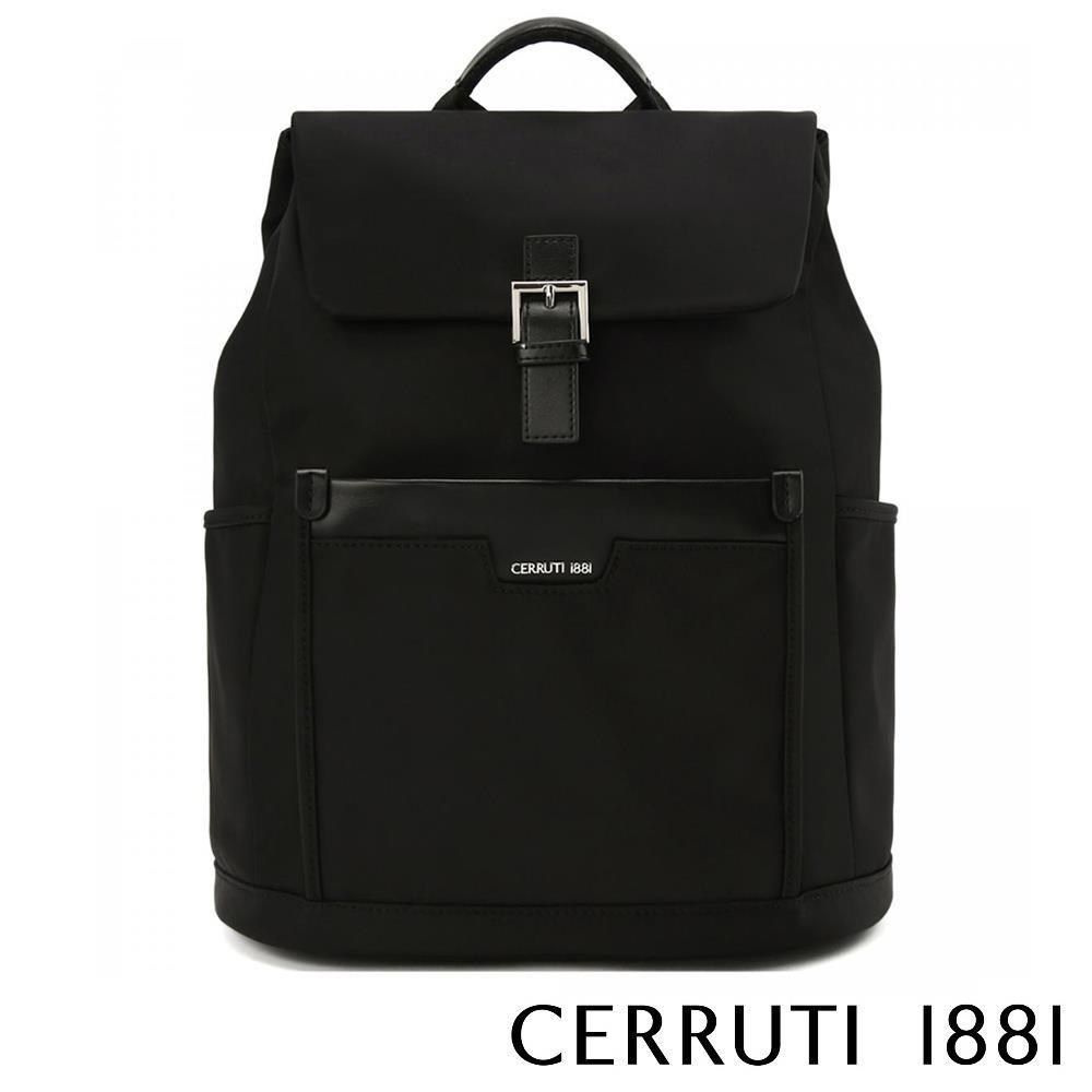 Cerruti 1881 限量2折 義大利頂級後背包 全新專櫃展示品(黑色 6647N)