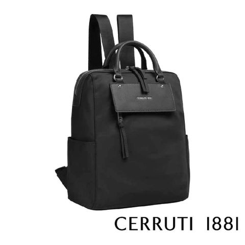 Cerruti 1881 限量2折 義大利頂級後背包 全新專櫃展示品(黑色 6436N)