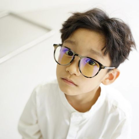 LEFOON 【南紡購物中心】   Kids computer glasses 細框 兒童抗藍光眼鏡 - 黃棕玳瑁