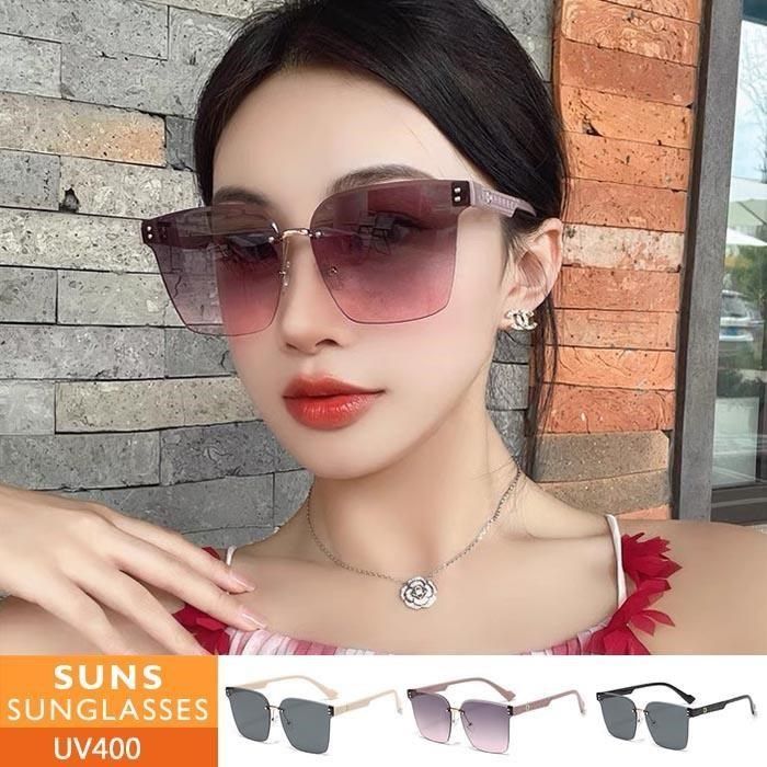 SUNS 【南紡購物中心】 時尚韓版ins圓框墨鏡/太陽眼鏡 抗UV(81506)