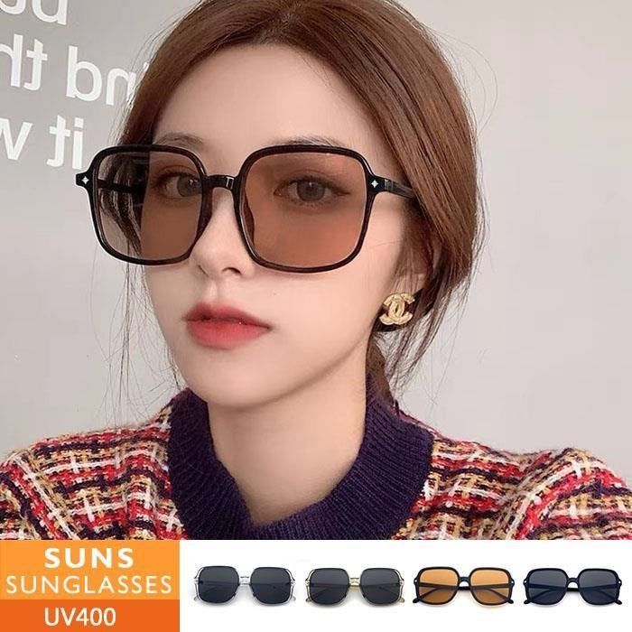 SUNS 韓版大框墨鏡 男女適用 顯小臉墨鏡/太陽眼鏡 抗UV(23523)