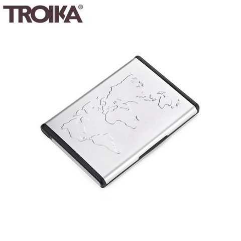 TROIKA 梅森巴赫 【南紡購物中心】 德國世界地圖站立式名片夾CDC96/AL自立自強桌面式名片盒多功能卡夾隨身名片匣隨身夾隨身卡盒適送禮品禮物