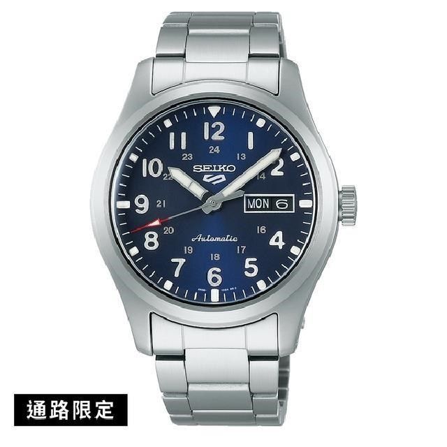 SEIKO 精工 【南紡購物中心】 SK037  5 Sports 4R36-10A0B(SRPG29K1)潮流時尚機械腕錶 藍面 39.4mm