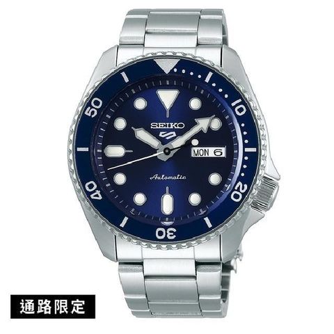 SEIKO 精工 【南紡購物中心】 SK037  5 Sports 4R36-07G0B(SRPD51K1)運動時尚潮流機械腕錶 藍銀42.5mm