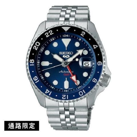 SEIKO 精工 【南紡購物中心】 SK037  5 Sports (SSK003K1/4R34-00A0B)GMT機械錶 42.5mm