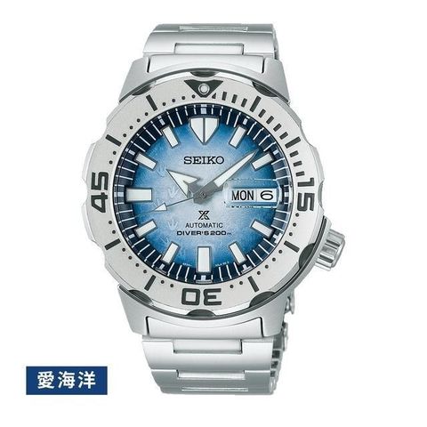 SEIKO 精工 【南紡購物中心】 SK037  4R36-11C0H(SRPG57K1) 企鵝腳印機械潛水腕錶 天空藍面 42.4mm