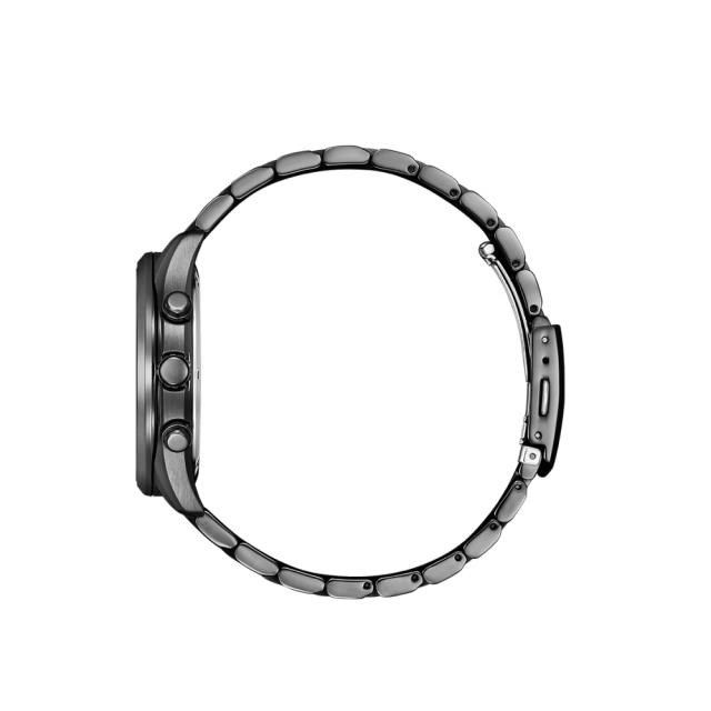 CITIZEN 星辰 【南紡購物中心】  GENTS領袖王 Wilson光動能不鏽鋼帶錶款-全黑42mm (AT2145-86E)