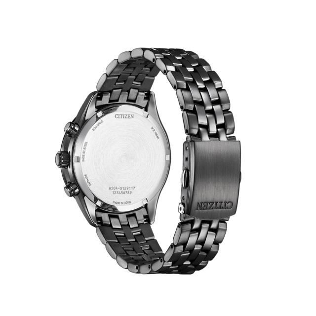 CITIZEN 星辰 【南紡購物中心】  GENTS領袖王 Wilson光動能不鏽鋼帶錶款-全黑42mm (AT2145-86E)